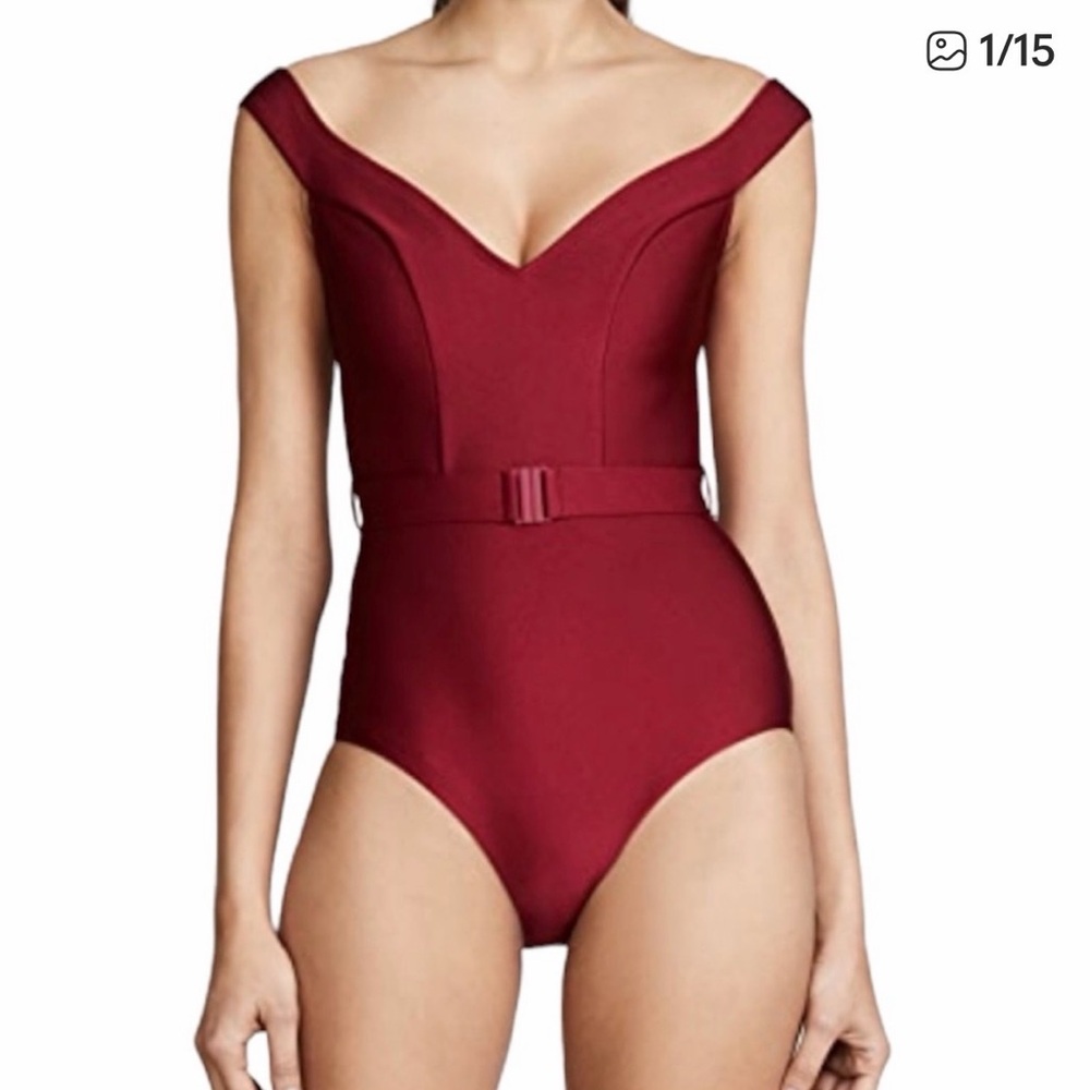 NWT Zimmermann Kali Burgundy One-Piece Swimsuit Size 1 (4-6)